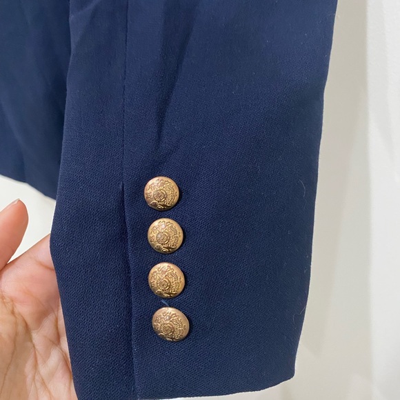 Vintage Ralph Lauren Navy Wool Blazer - Picture 6 of 9
